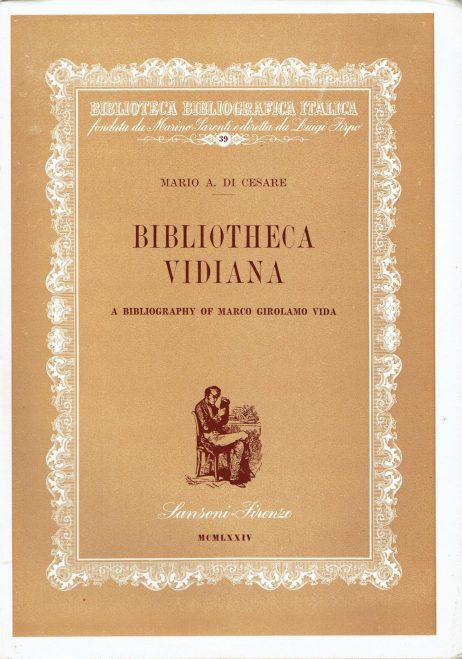 Biblioteca vidiana : a bibliography of Girolamo Vida
