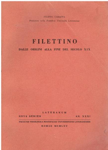 Filettino dalle origini alla fine del secolo 19.