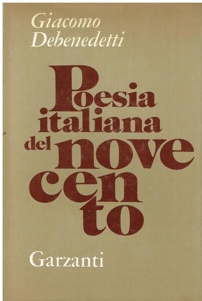 Poesia italiana del Novecento : quaderni inediti