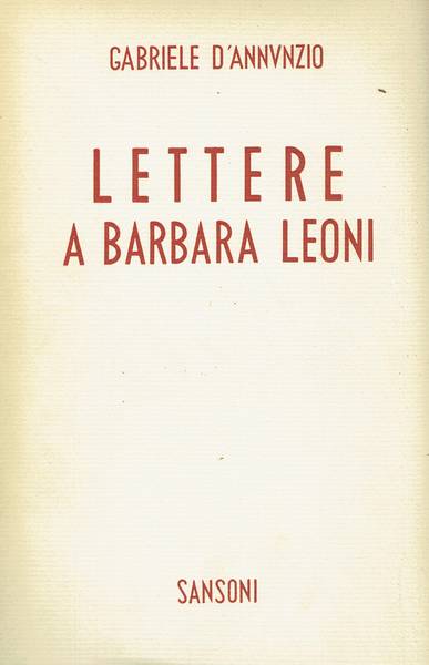 Lettere a Barbara Leoni
