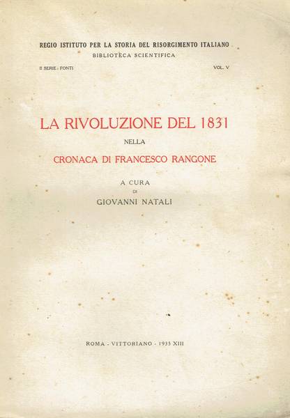 La rivoluzione del 1831 nella Cronaca di Francesco Rangone