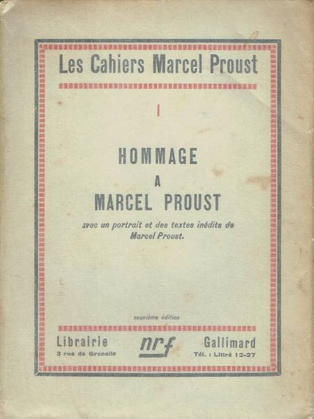 Hommage a Marcel Proust