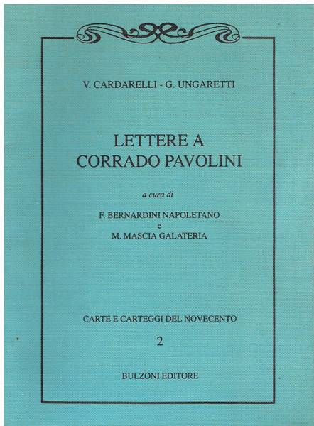 Lettere a Corrado Pavolini