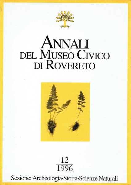 Annali del Museo Civico di Rovereto n. 2:Borghetto sullìAdige(comune di Avio