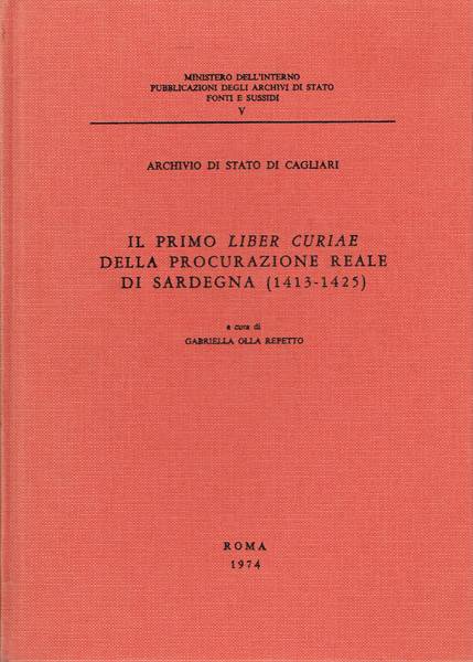 Il primo Liber curiae della Procurazione reale di Sardegna (1413-1425)