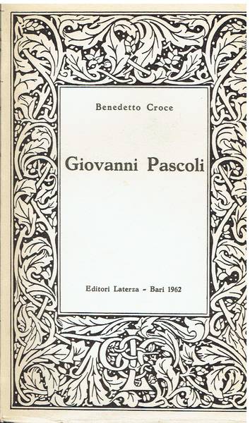 Giovanni Pascoli : studio critico